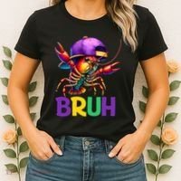 Bruh Mardi Gras Bruh Crawfish Mardi Gras Women's T-Shirt thumb 2