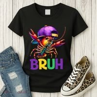 Bruh Mardi Gras Bruh Crawfish Mardi Gras Women's T-Shirt thumb 3