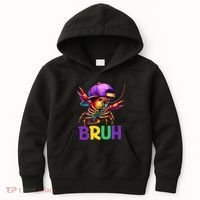 Bruh Mardi Gras Bruh Crawfish Mardi Gras Kids Hoodie thumb 0