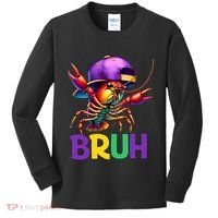Bruh Mardi Gras Bruh Crawfish Mardi Gras Kids Long Sleeve Shirt thumb 0