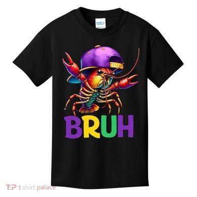 Bruh Mardi Gras Bruh Crawfish Mardi Gras Kids T-Shirt