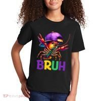 Bruh Mardi Gras Bruh Crawfish Mardi Gras Kids T-Shirt thumb 2