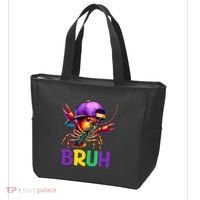 Bruh Mardi Gras Bruh Crawfish Mardi Gras Tote Bag thumb 3