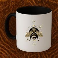 Beekeeper Meaningful Gift Honeycomb Honey Bee Compass Beekeeping Great Gift Coffee Mug thumb 2
