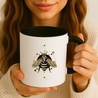 Beekeeper Meaningful Gift Honeycomb Honey Bee Compass Beekeeping Great Gift Coffee Mug thumb 3