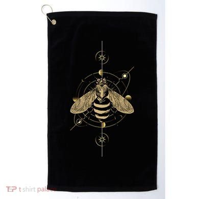 Beekeeper Meaningful Gift Honeycomb Honey Bee Compass Beekeeping Great Gift Golf Towel