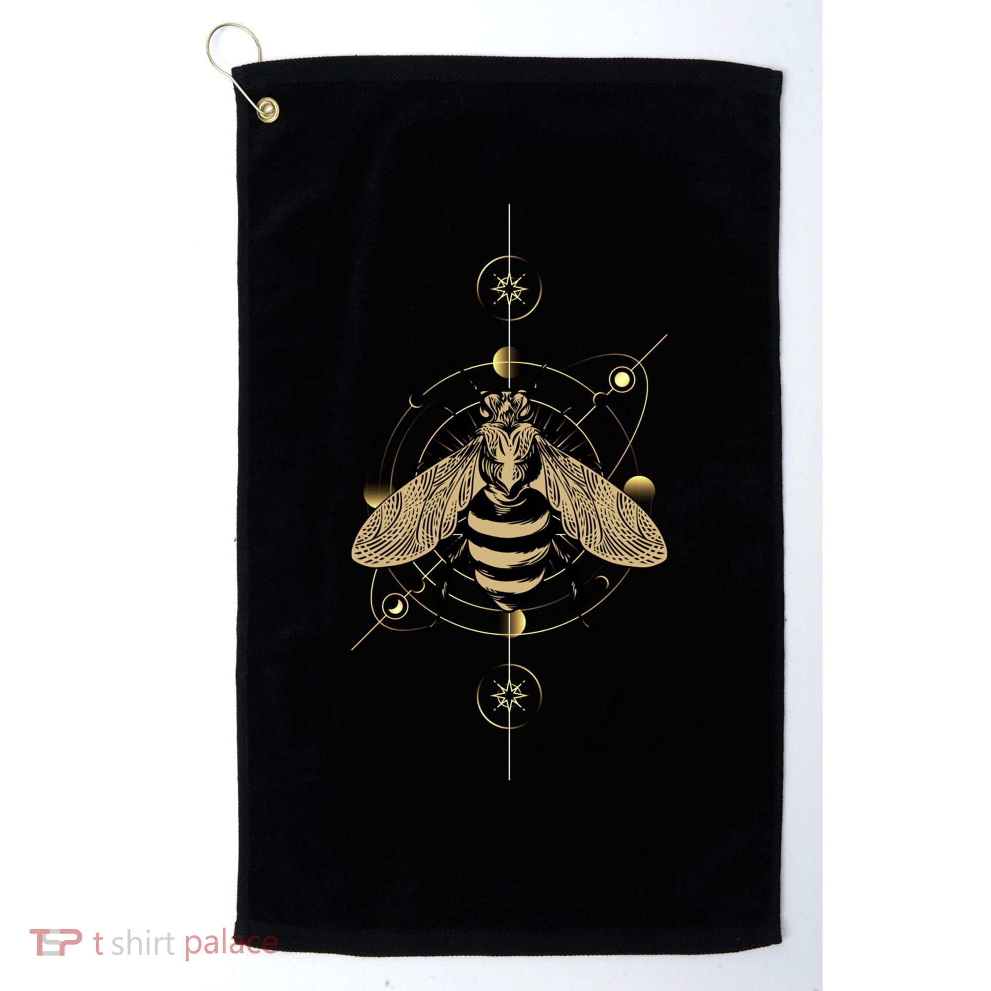 Beekeeper Meaningful Gift Honeycomb Honey Bee Compass Beekeeping Great Gift Golf Towel