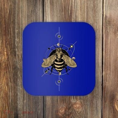 Beekeeper Meaningful Gift Honeycomb Honey Bee Compass Beekeeping Great Gift Coaster