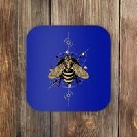 Beekeeper Meaningful Gift Honeycomb Honey Bee Compass Beekeeping Great Gift Coaster thumb 0