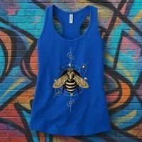 Beekeeper Meaningful Gift Honeycomb Honey Bee Compass Beekeeping Great Gift Women's Tank Top thumb 3