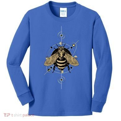 Beekeeper Meaningful Gift Honeycomb Honey Bee Compass Beekeeping Great Gift Kids Long Sleeve Shirt