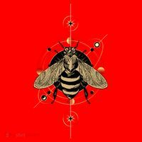 Beekeeper Meaningful Gift Honeycomb Honey Bee Compass Beekeeping Great Gift Santa Hat thumb 1