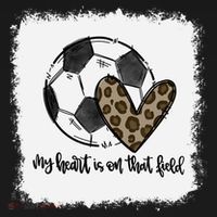 Bleached My Heart Is On That Field Soccer Mom Leopard T-Shirt thumb 7