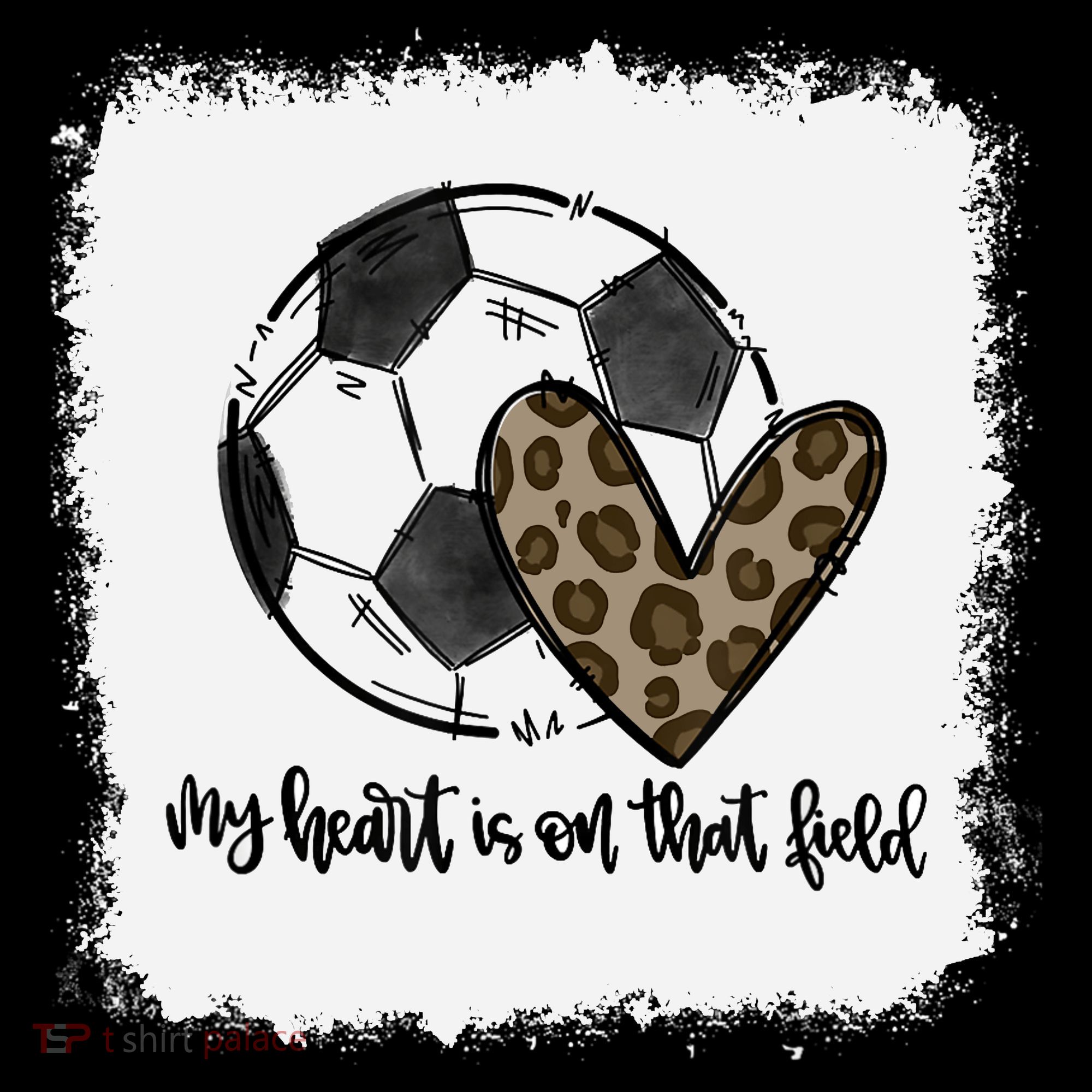 Bleached My Heart Is On That Field Soccer Mom Leopard Mousepad