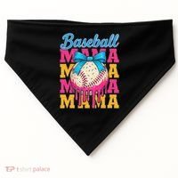 Baseball Mama Home Plate Ice Cream Drip With Sprinkles Drip USA-Made Doggie Bandana thumb 0