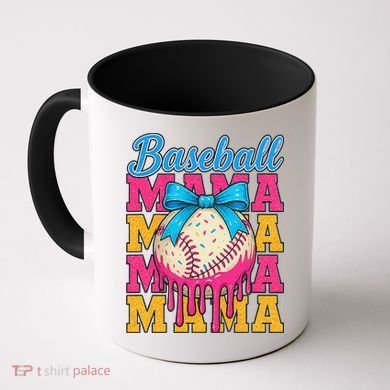 Baseball Mama Home Plate Ice Cream Drip With Sprinkles Drip Coffee Mug