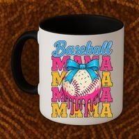 Baseball Mama Home Plate Ice Cream Drip With Sprinkles Drip Coffee Mug thumb 2