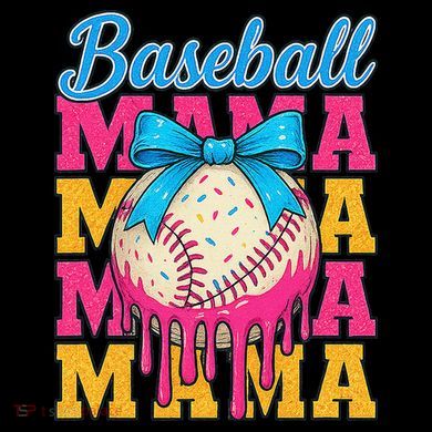 Baseball Mama Home Plate Ice Cream Drip With Sprinkles Drip Coffee Mug