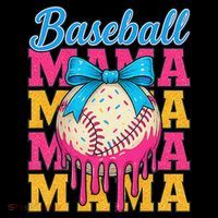 Baseball Mama Home Plate Ice Cream Drip With Sprinkles Drip Coffee Mug thumb 5