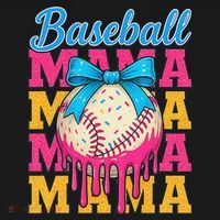 Baseball Mama Home Plate Ice Cream Drip With Sprinkles Drip Coaster thumb 2