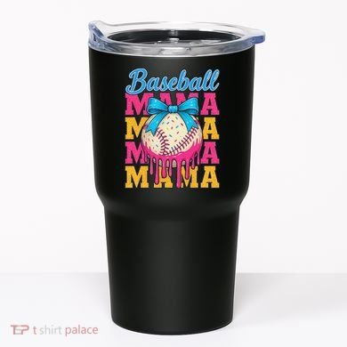 Baseball Mama Home Plate Ice Cream Drip With Sprinkles Drip Tumbler
