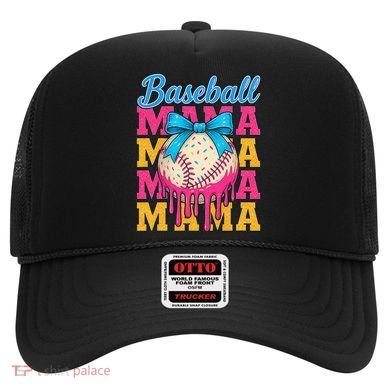 Baseball Mama Home Plate Ice Cream Drip With Sprinkles Drip Hat
