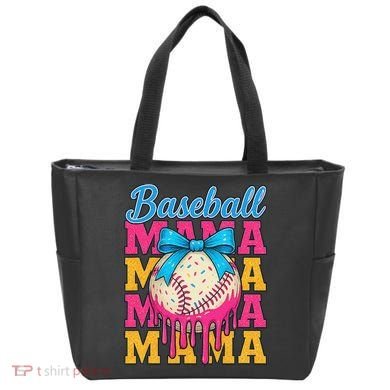 Baseball Mama Home Plate Ice Cream Drip With Sprinkles Drip Tote Bag