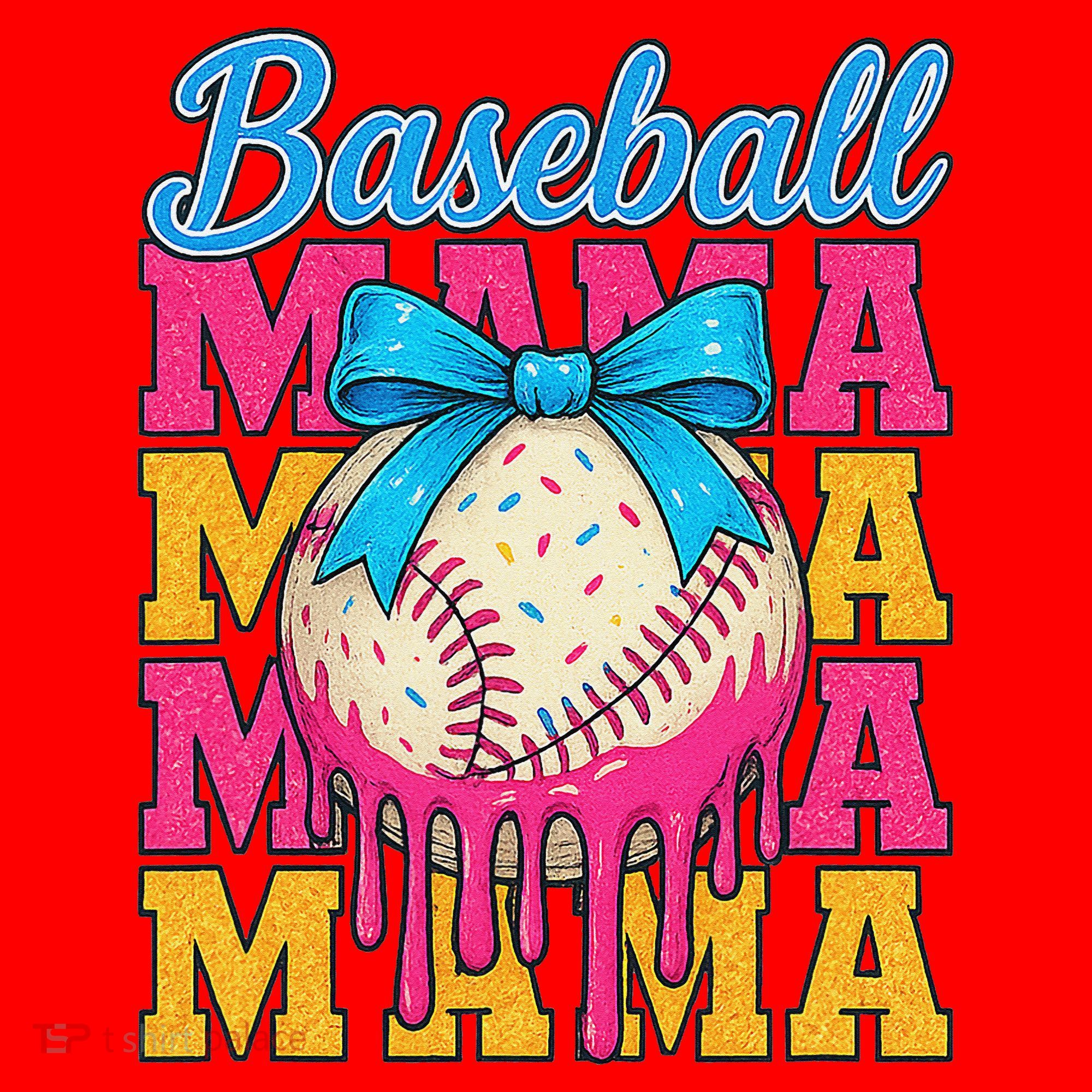 Baseball Mama Home Plate Ice Cream Drip With Sprinkles Drip Santa Hat