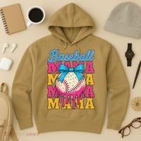 Baseball Mama Home Plate Ice Cream Drip With Sprinkles Drip Hoodie thumb 3