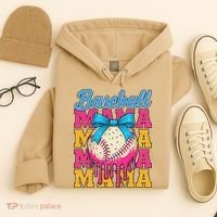 Baseball Mama Home Plate Ice Cream Drip With Sprinkles Drip Hoodie thumb 4