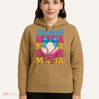 Baseball Mama Home Plate Ice Cream Drip With Sprinkles Drip Hoodie thumb 5