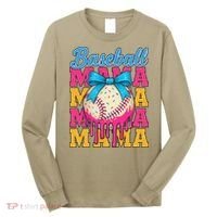 Baseball Mama Home Plate Ice Cream Drip With Sprinkles Drip Long Sleeve Shirt thumb 0