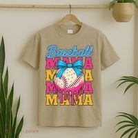 Baseball Mama Home Plate Ice Cream Drip With Sprinkles Drip T-Shirt thumb 2