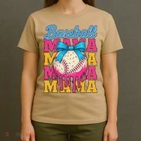 Baseball Mama Home Plate Ice Cream Drip With Sprinkles Drip T-Shirt thumb 4