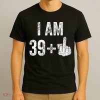 Birthday Male Him Fun 40 Funny 40th Birthday T-Shirt thumb 3