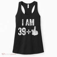 Birthday Male Him Fun 40 Funny 40th Birthday Women's Tank Top thumb 0