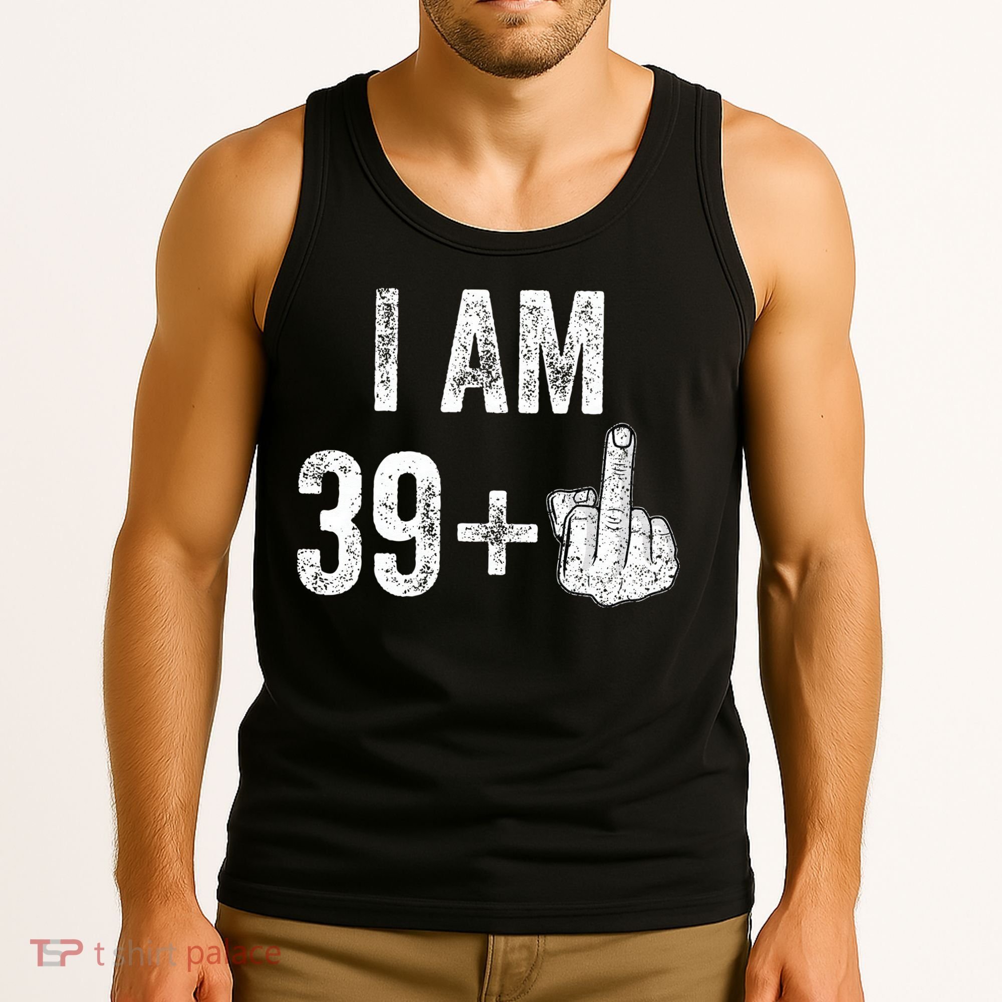 Birthday Male Him Fun 40 Funny 40th Birthday Tank Top
