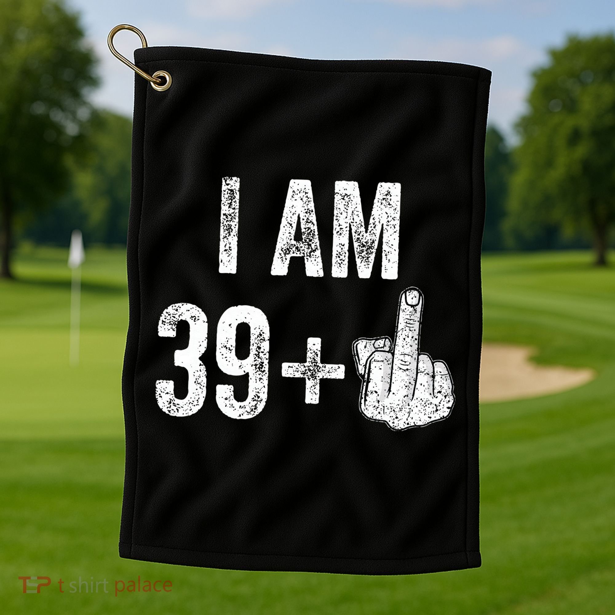 Birthday Male Him Fun 40 Funny 40th Birthday Golf Towel