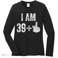 Birthday Male Him Fun 40 Funny 40th Birthday Women's Long Sleeve Shirt thumb 0