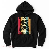 Birthday Male Him Fun 45 Funny 45th Birthday Hoodie thumb 0