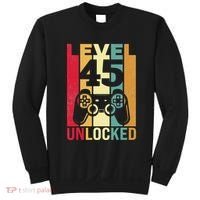 Birthday Male Him Fun 45 Funny 45th Birthday Sweatshirt thumb 0