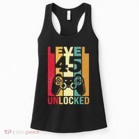 Birthday Male Him Fun 45 Funny 45th Birthday Women's Tank Top thumb 0