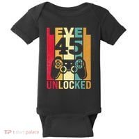 Birthday Male Him Fun 45 Funny 45th Birthday Baby Bodysuit thumb 0