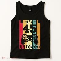 Birthday Male Him Fun 45 Funny 45th Birthday Tank Top thumb 2
