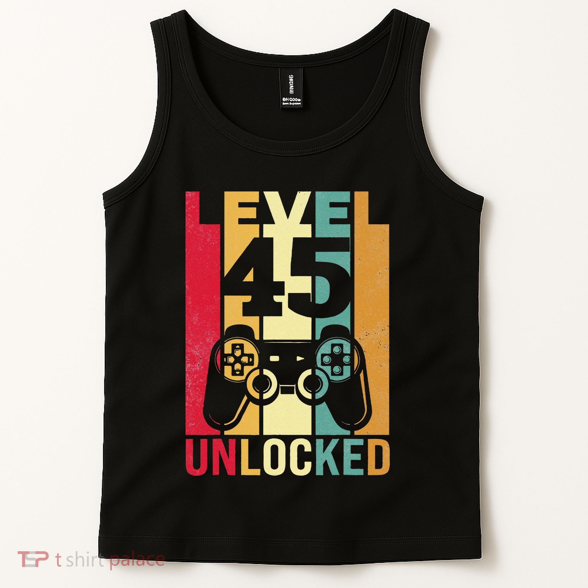 Birthday Male Him Fun 45 Funny 45th Birthday Tank Top