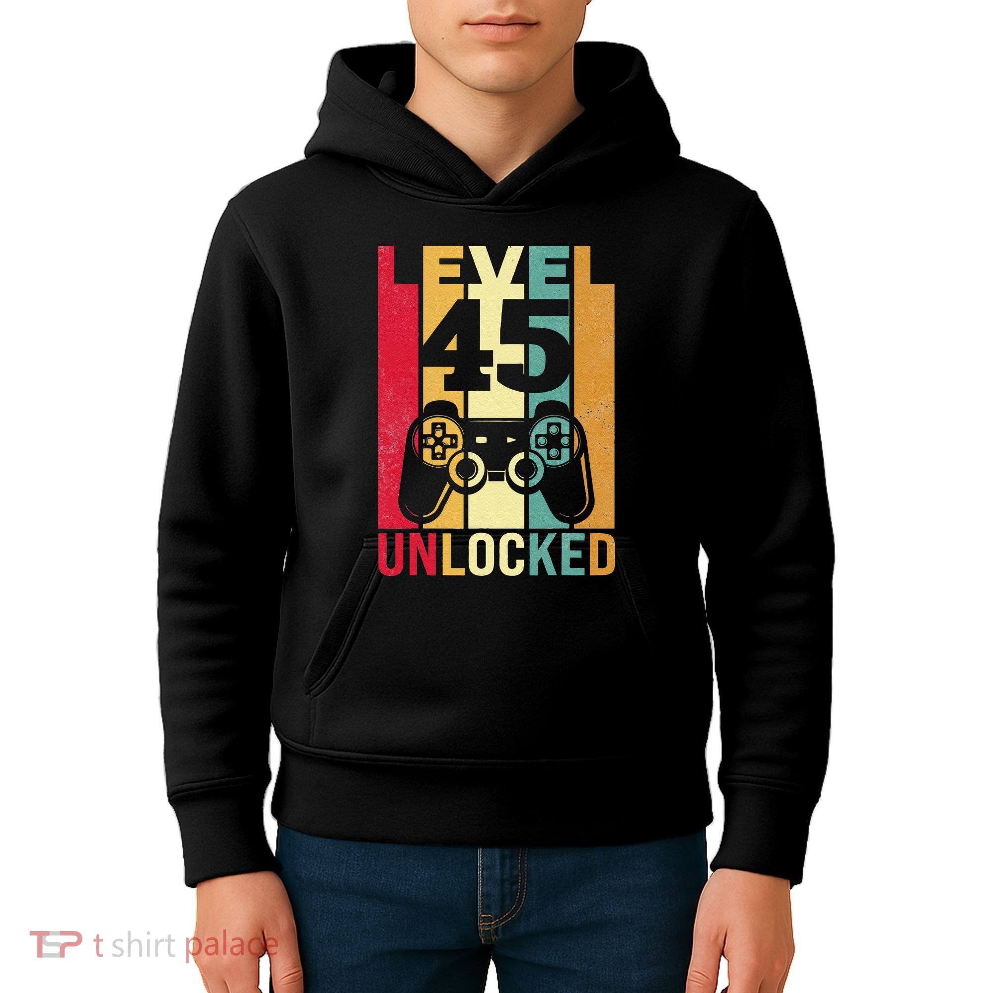Birthday Male Him Fun 45 Funny 45th Birthday Kids Hoodie