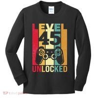 Birthday Male Him Fun 45 Funny 45th Birthday Kids Long Sleeve Shirt thumb 0