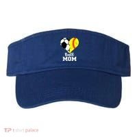 Ball Mom Heart Funny Softball Soccer Mom Gift Visor thumb 0