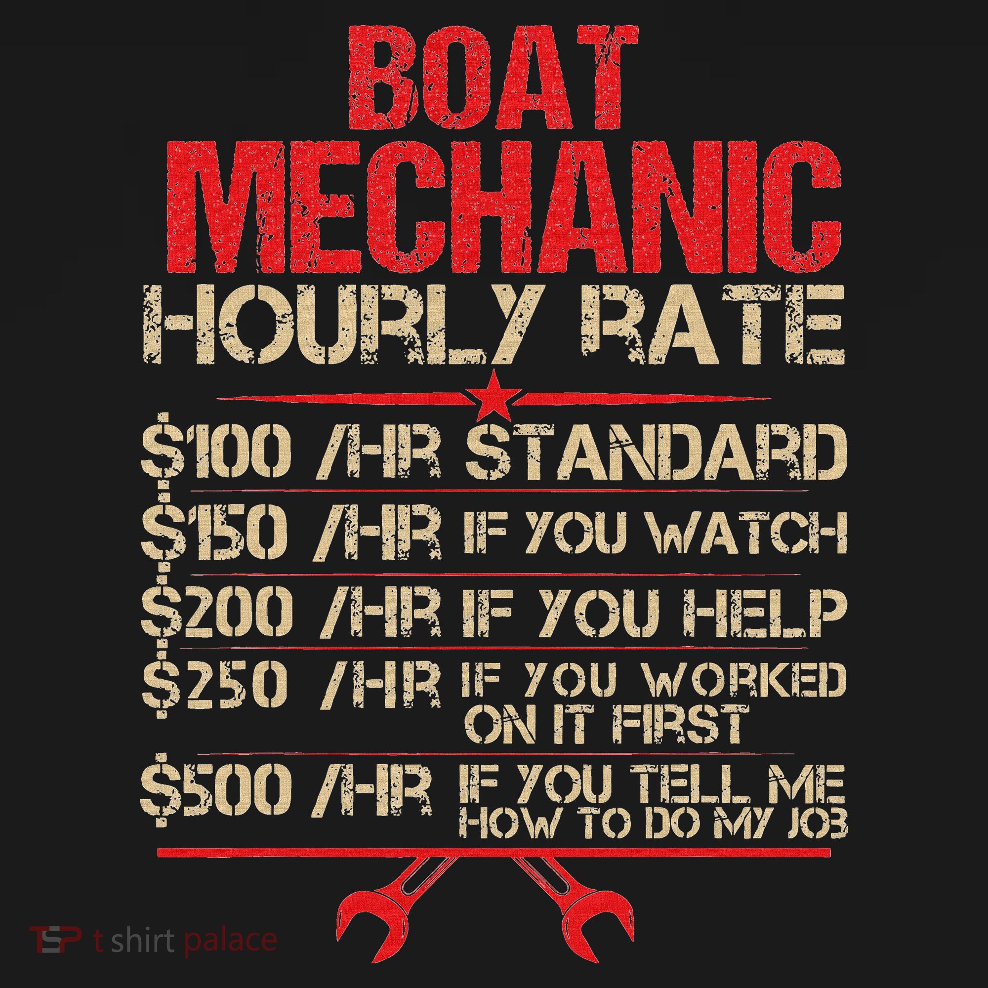 Boat Mechanic Hourly Rate Funny Boat Mechanic Saying Sweatshirt