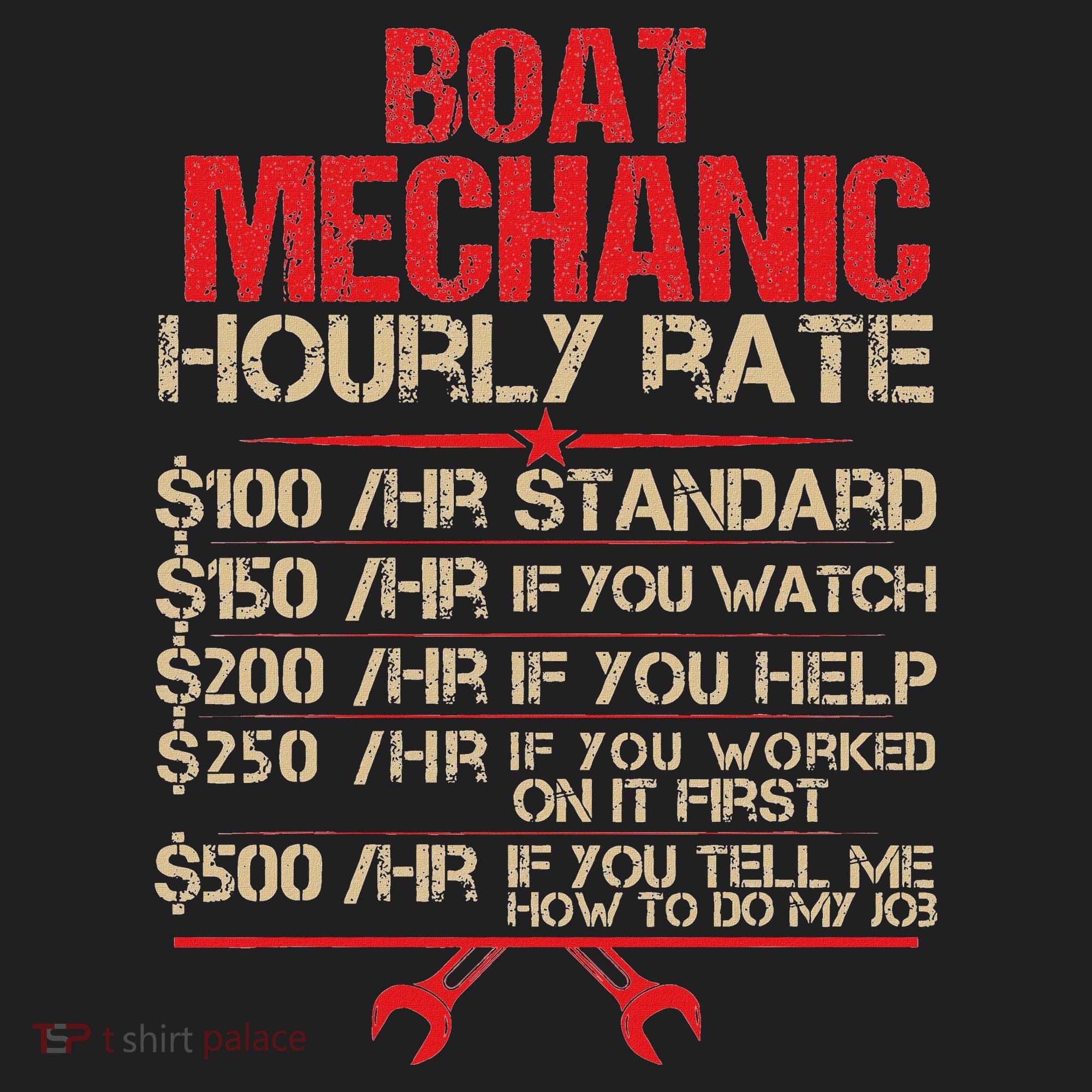 Boat Mechanic Hourly Rate Funny Boat Mechanic Saying Beanie